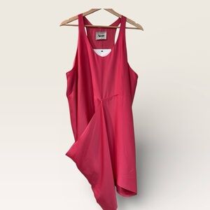 Acne Studies Magenta P Asymmetrical Racer Back Pink Dress Size EU 36/Small/4
